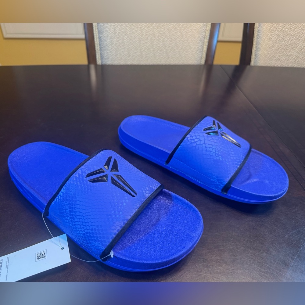 New Nike Kobe Slides Sandals Purple Black - Picture 6 of 16